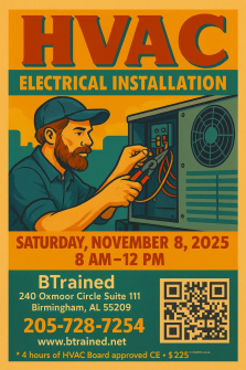 HVAC Electrical Installation November 8, 2025-Birmingham Campus